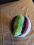 Hand-crochet Unisex, colorful, bold and a little bit wild - infant / baby hat