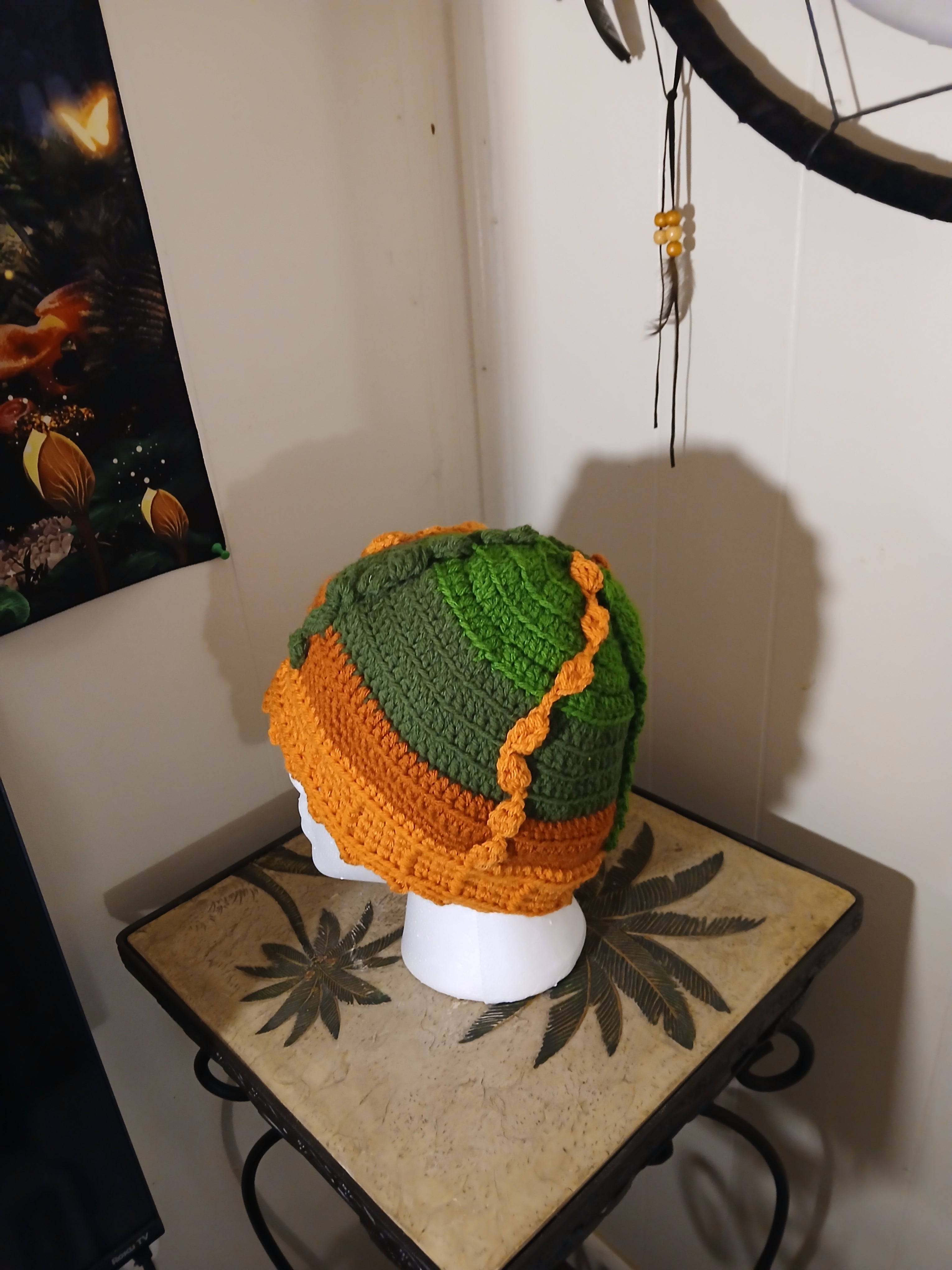 Crochet "Playful Earth Spirit" hat for adults