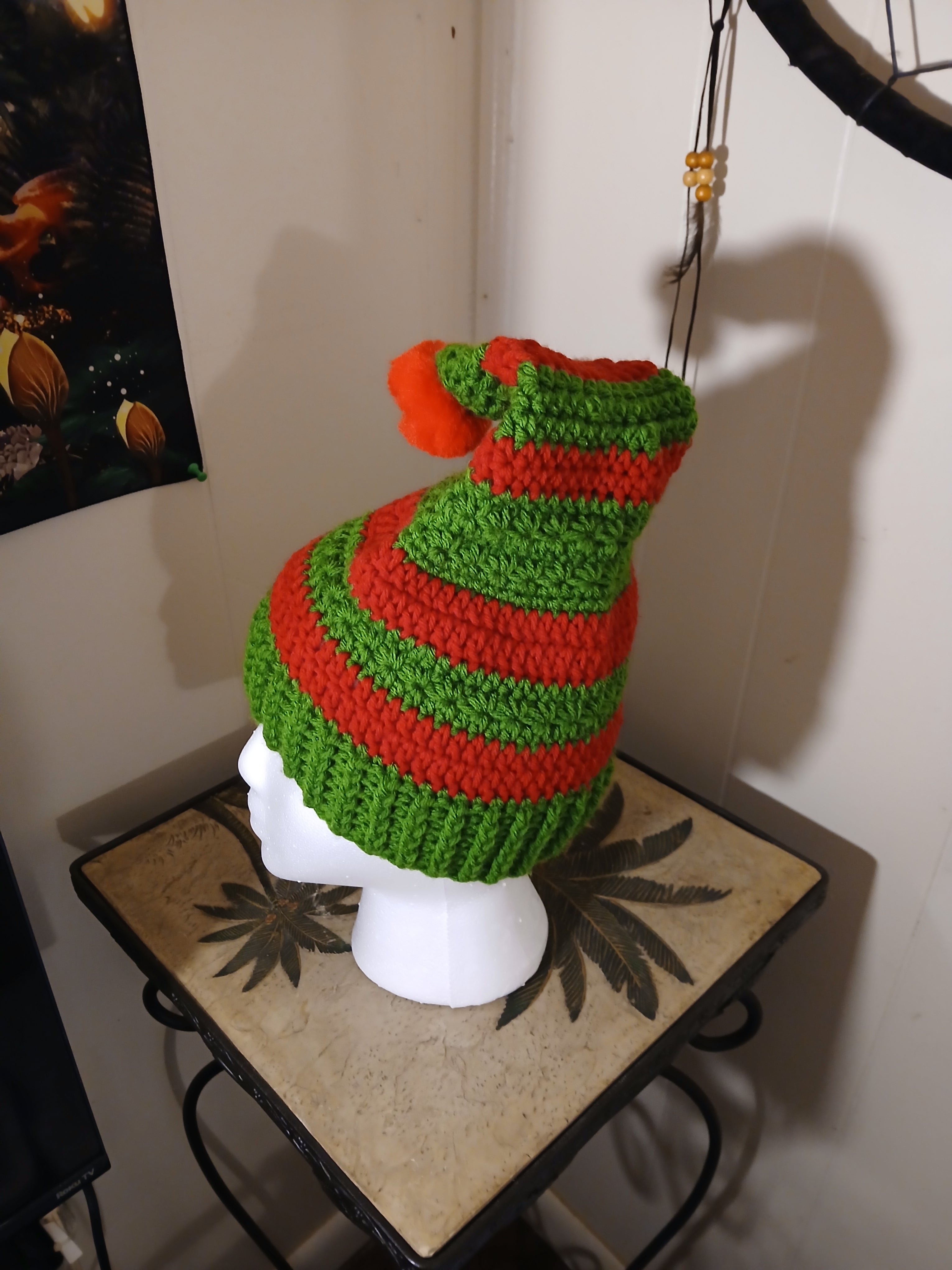 Two Christmas themed Hat set - Crinch and Christmas Elf