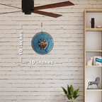 10-inch Round Crochet and Beaded Wall Decor - Eclectic Boho Fantasy Style - handmade by Oma Regina