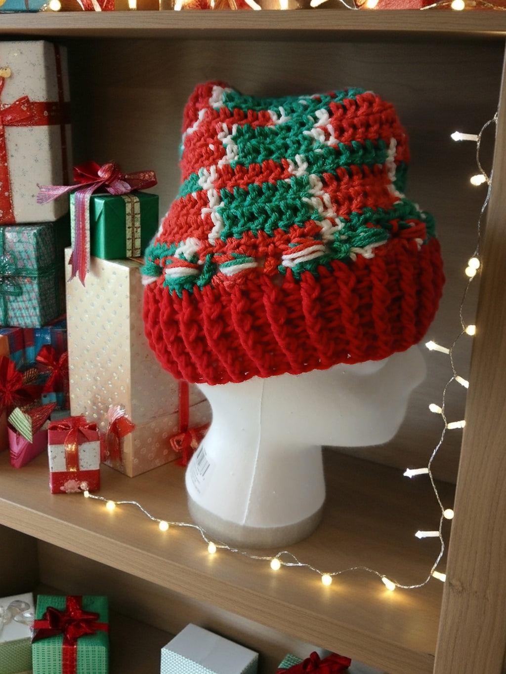 Crochet Elf Hat with Pompom